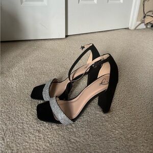 Windsor high heels Sparkling Beauty Rhinestone Block Heels